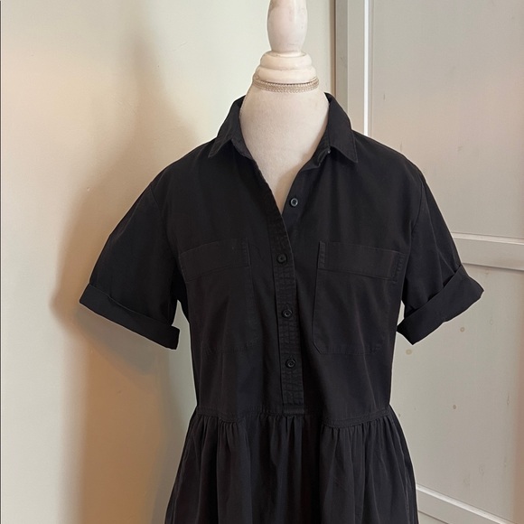 Everlane The Parklet Shirtdress in Black - Size 6 (Oversized) - Picture 4 of 13